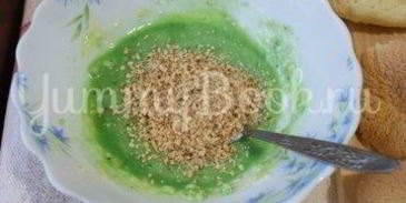 бисквитные пирожные елочки