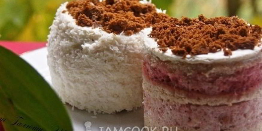 Рецепт бисквитных пирожных с клубничным кремом