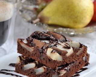 Брауни с грушей