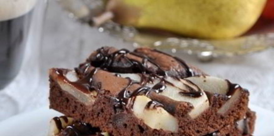 Рецепт брауни с грушей