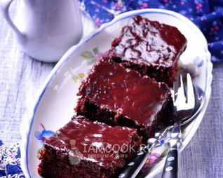 Брауни с клюквой и какао