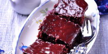 брауни с клюквой и какао