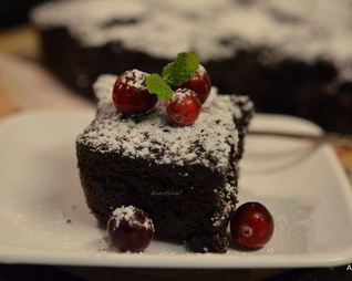 Клюквенный брауни