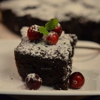 Клюквенный брауни