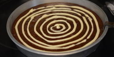 миндальный брауни праздничный