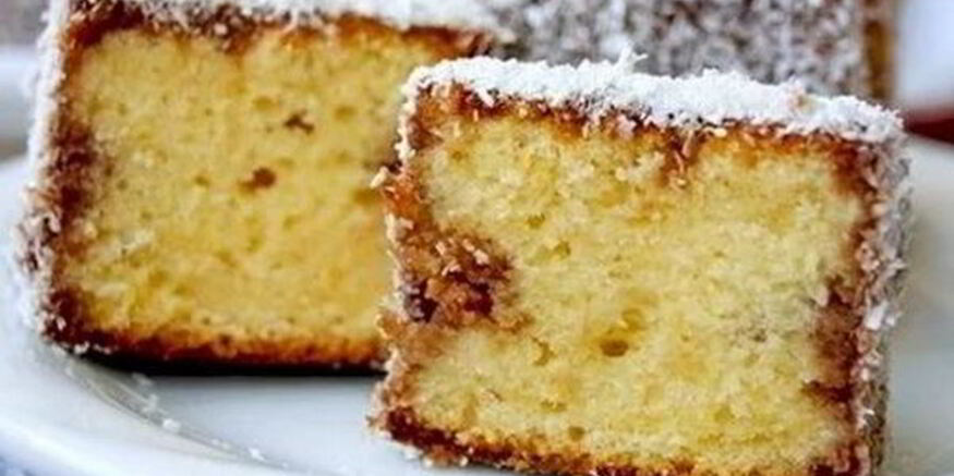 Рецепт нежного пирожного в кокосовой стружке