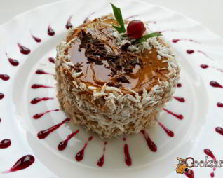 Пирожное из творожного теста на сковороде