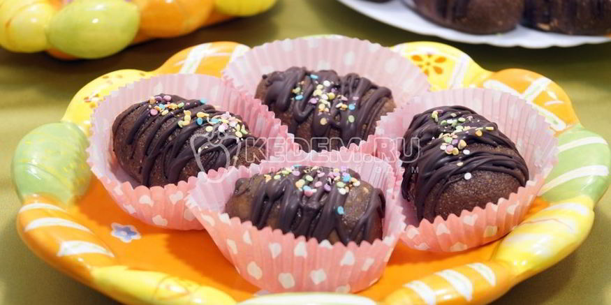 Рецепт пирожного шоколадного яичка