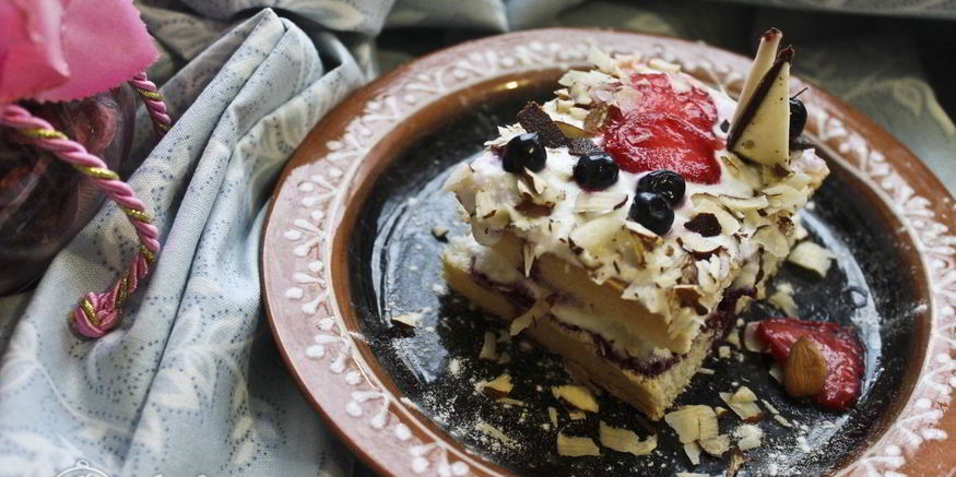 Рецепт пирожных с творожным кремом