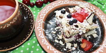 пирожные с творожным кремом