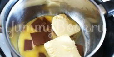 пирожные шоколадное безе с орехами