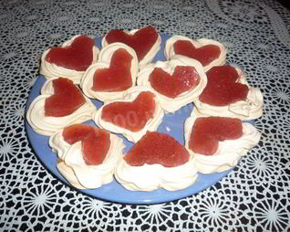 Пирожные валентинки