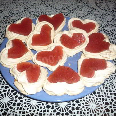 Пирожные валентинки