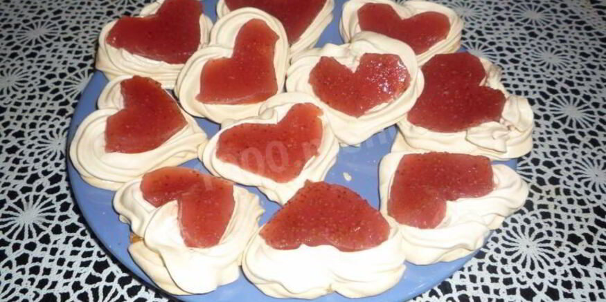 Рецепт пирожных валентинок