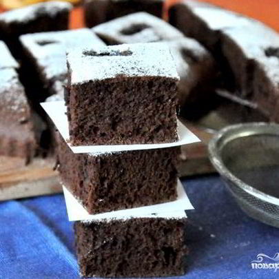 Постный брауни