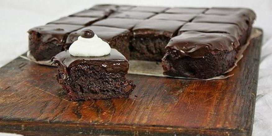 Рецепт шоколадна-кофейных брауни с помадкой