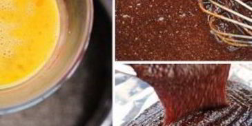 шоколадные пирожные с теплым шоколадным соусом