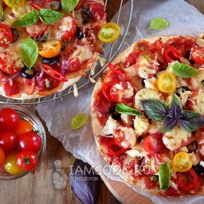 Быстрая пицца в духовке