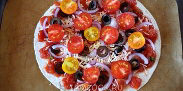 быстрая пицца в духовке