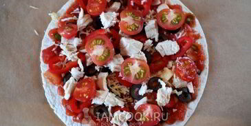 быстрая пицца в духовке