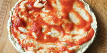 быстрая пицца в микроволновке с сыром