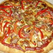 Рецепт Овощной пиццы с сыром Моцарелла