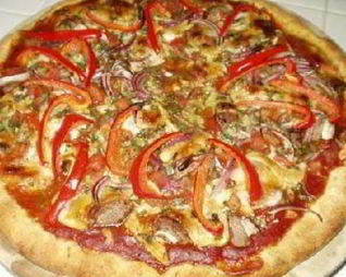 Овощная пицца с сыром Моцарелла