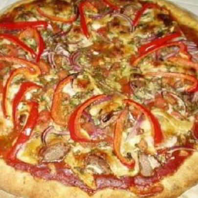 Овощная пицца с сыром Моцарелла