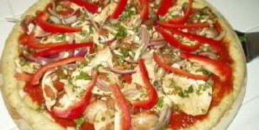 овощная пицца с сыром моцарелла