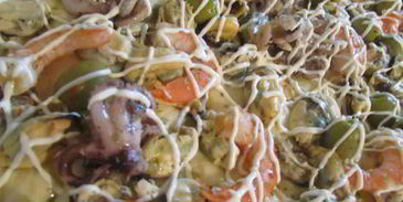 пицца морские жители в сыре