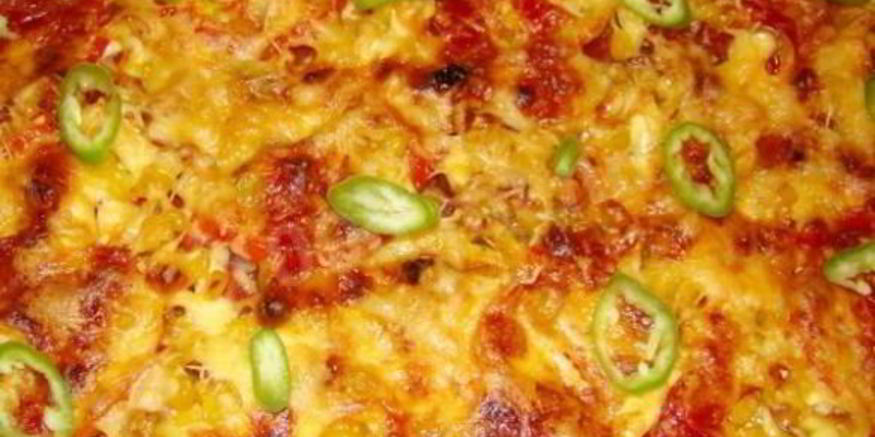 Рецепт пиццы ны кефире с курицея в духовке