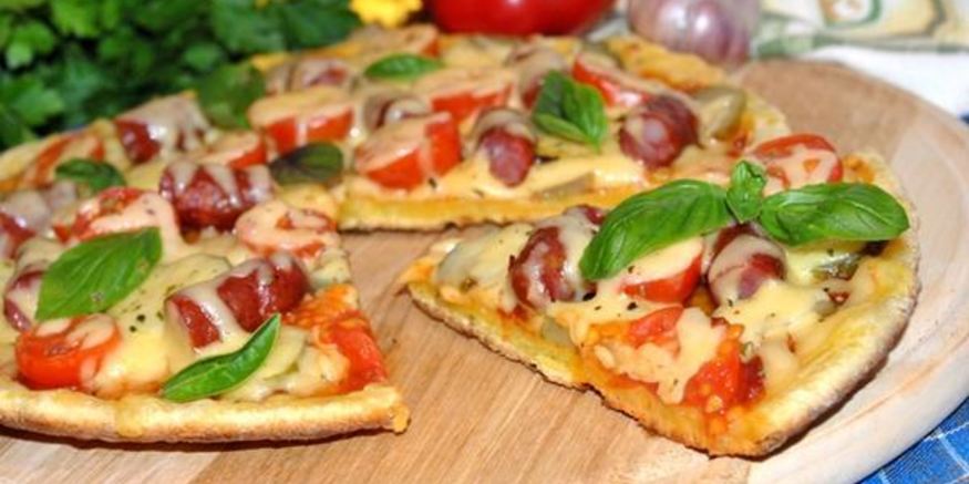 Рецепт пиццы на сковороде