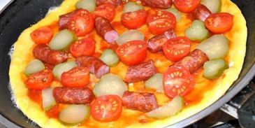 пицца на сковороде