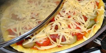 пицца на сковороде