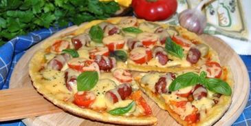 пицца на сковороде