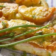 Рецепт Пиццы с ветчиной и зеленым луком