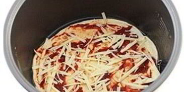 пицца с ветчиной в мультиварке