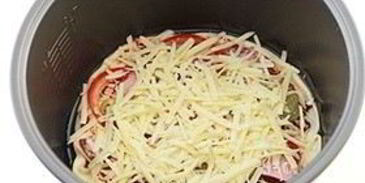 пицца с ветчиной в мультиварке