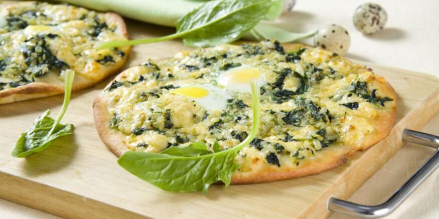 Рецепт пиццы со шпинатом