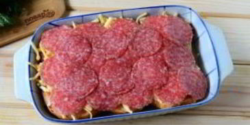 пицца в мягких булочках