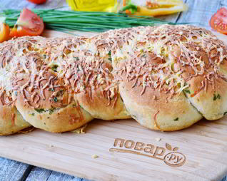 Плетеная пицца с начинкой