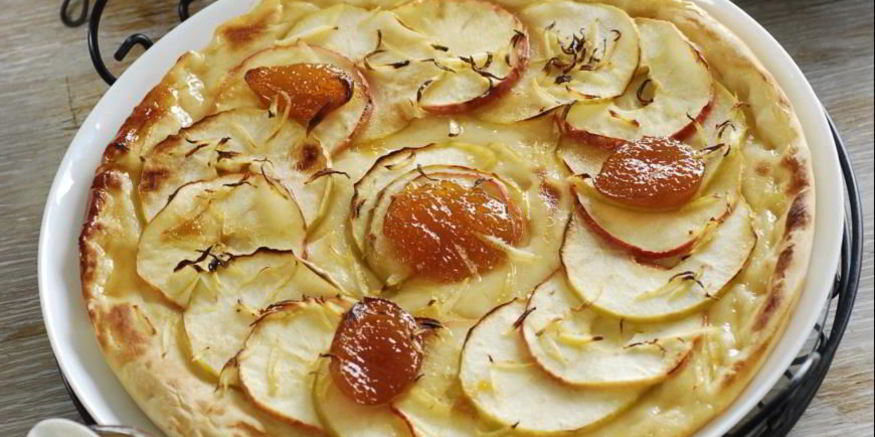 Рецепт яблочной пиццы