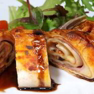 Рецепт Закусочной пиццы-ролла с ананасами