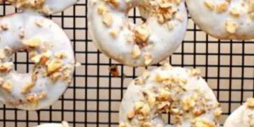 банановые пончики с грецкими орехами