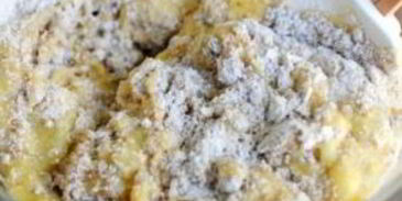 банановые пончики с грецкими орехами