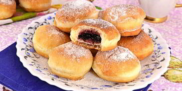 дрожжевые пончики с начинкой