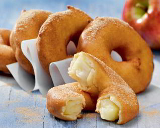 Пончики с яблочной начинкой