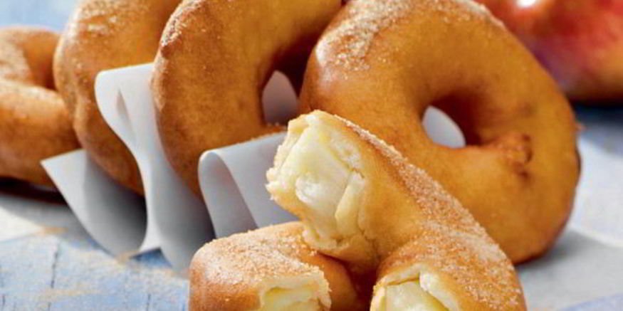 Рецепт пончиков с яблочной начинкой