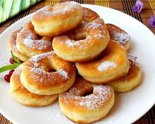 Пышные пончики из плавленого сыра