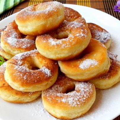 Пышные пончики из плавленого сыра